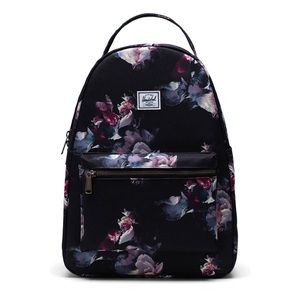 herschel nova mid-volume backpack gothic floral BNWT